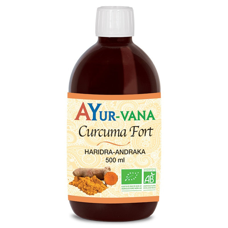 Curcuma Fort - Flacon de 500 ml - Bio - Ayur-Vana