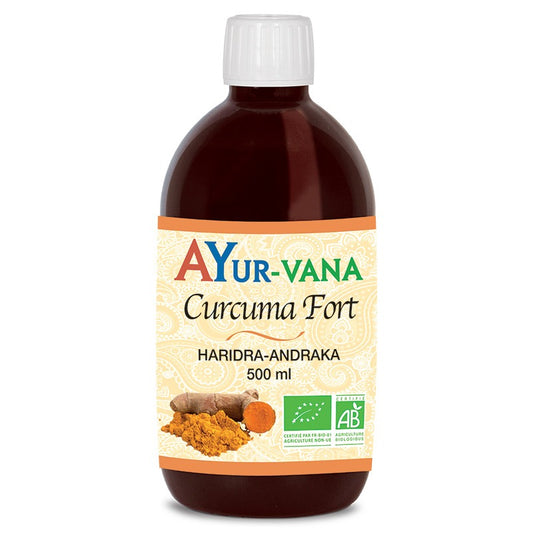 Curcuma Fort - Flacon de 500 ml - Bio - Ayur-Vana