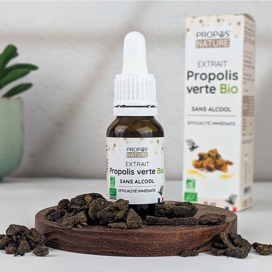 Extrait sans Alcool de Propolis Verte - 15 ml - Bio - Propos'Nature