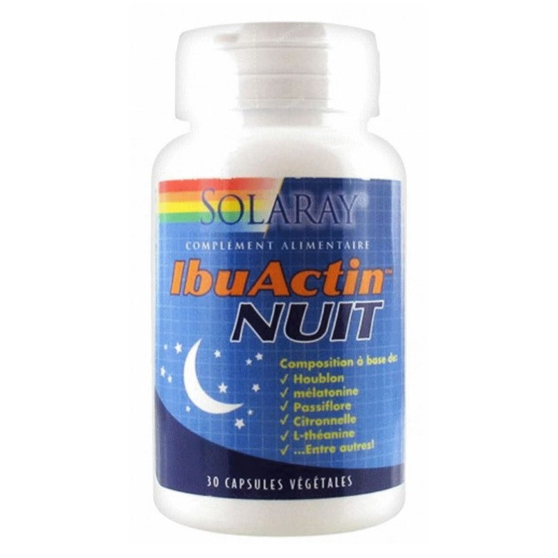 IbuActin Nuit - 30 Gélules Végétales - Solaray