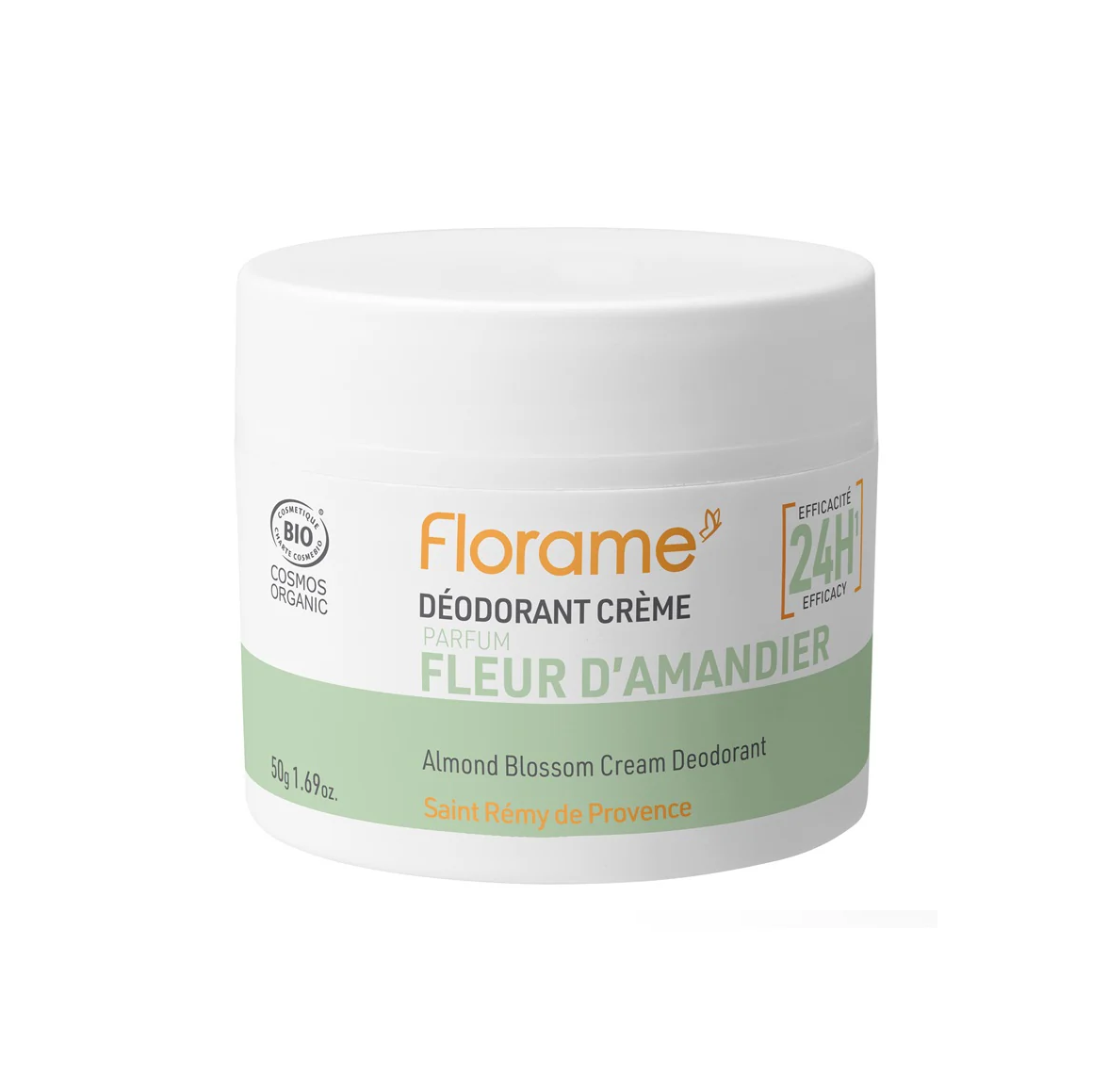 Déodorant Crème - Fleur d'Amandier - 50 g - Cosmos - Florame