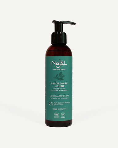 Savon d'Alep Liquide 5% HBL - 200 ml - Najel
