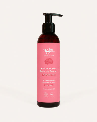 Savon d'Alep Liquide à la Rose de Damas - 200 ml - Najel