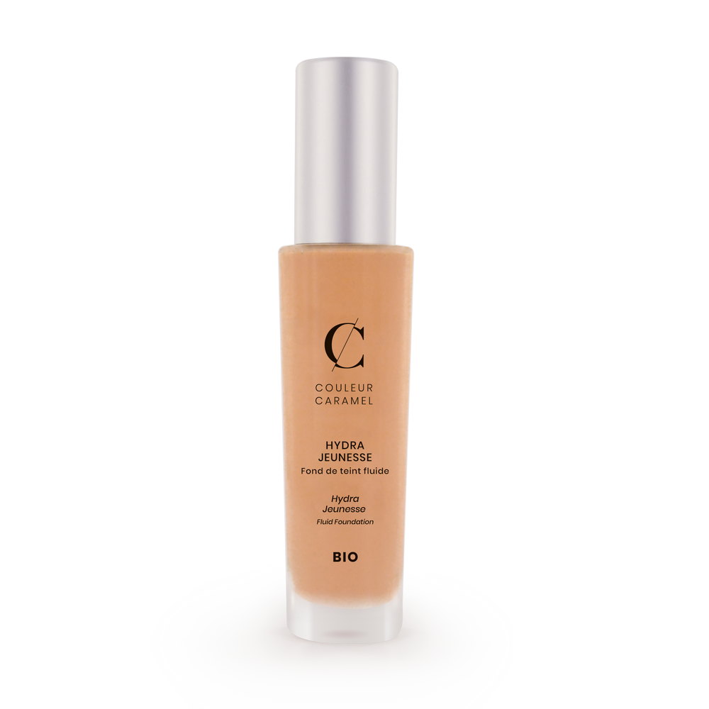 Fond de Teint Fluide Hydra Jeunesse n°24 - Sable - 30 ml - Couleur Caramel