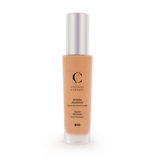 Fond de Teint Fluide Hydra Jeunesse n°24 - Sable - 30 ml - Couleur Caramel