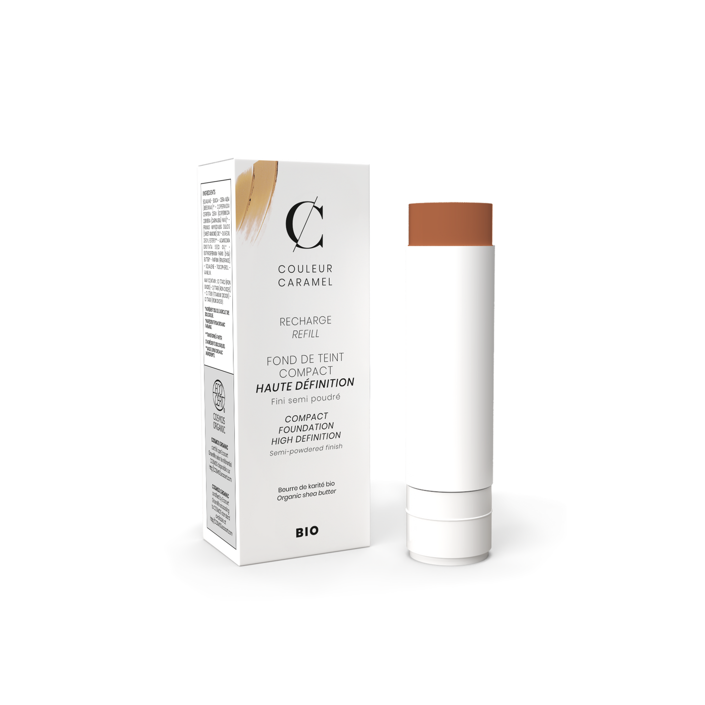 Recharge Fond de Teint Compact Haute Définition n°15 - Beige Foncé - 9 g - Couleur Caramel