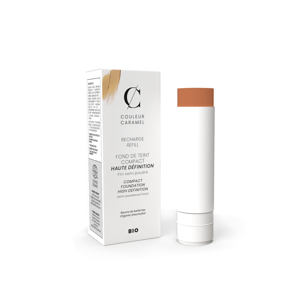 Recharge Fond de Teint Compact Haute Définition n°14 - Beige Halé - 9 g - Couleur Caramel