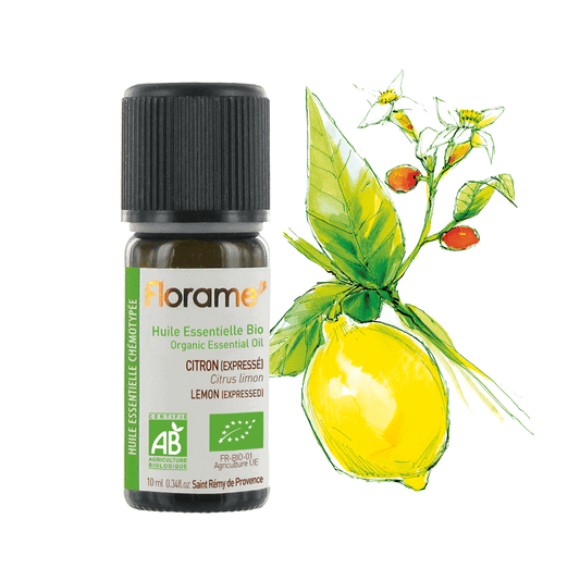 Huile Essentielle de Citron (Expressé) - 10 ml - Bio - Florame