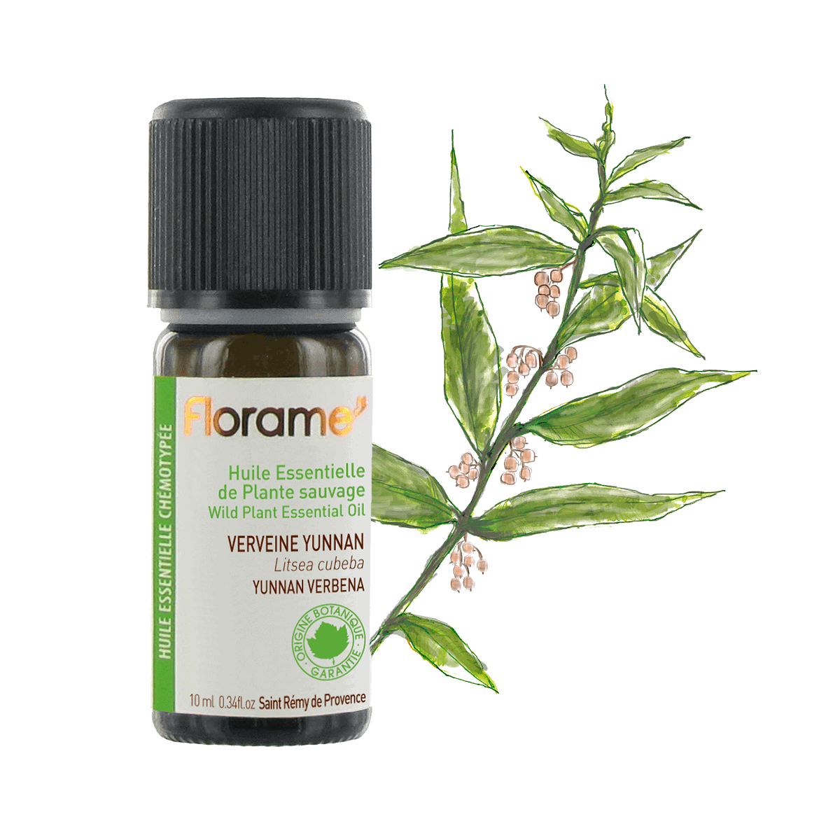 Huile Essentielle de Verveine Yunnan - 10 ml - Bio - Florame