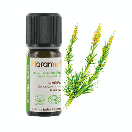 Huile Essentielle de Palmarosa - 10 ml - Bio - Florame