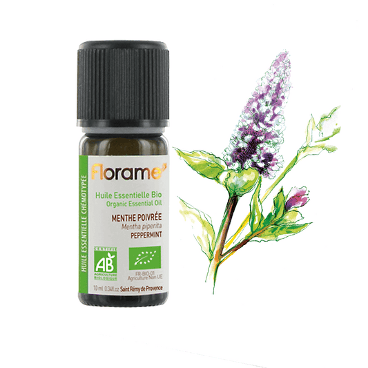 Huile Essentielle de Menthe Poivrée - 10 ml - Bio - Florame