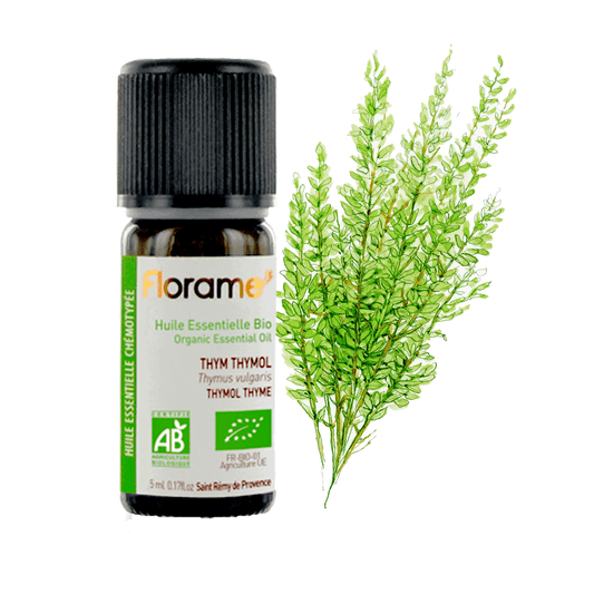 Huile Essentielle de Thym Thymol - 5 ml - Bio - Florame