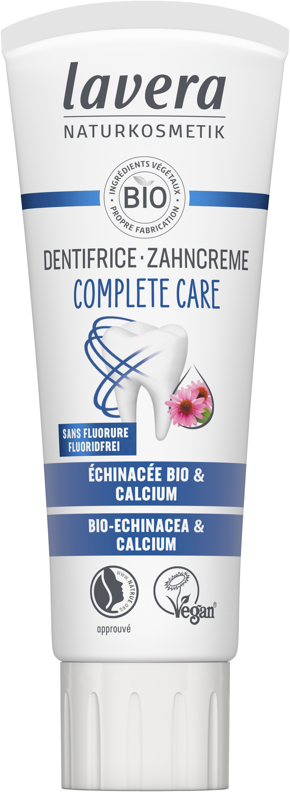 Dentifrice Care sans Fluor sans Silice - 75 ml - Lavera