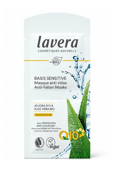 Masque Anti-Rides Q10 Basis Sensitiv - 10 ml - Bio - Lavera