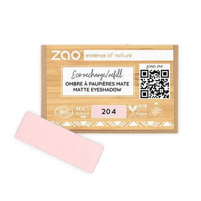 Recharge Ombre à Paupières Rectangle 210 - Rose Pêche - 1,3 g - Zao