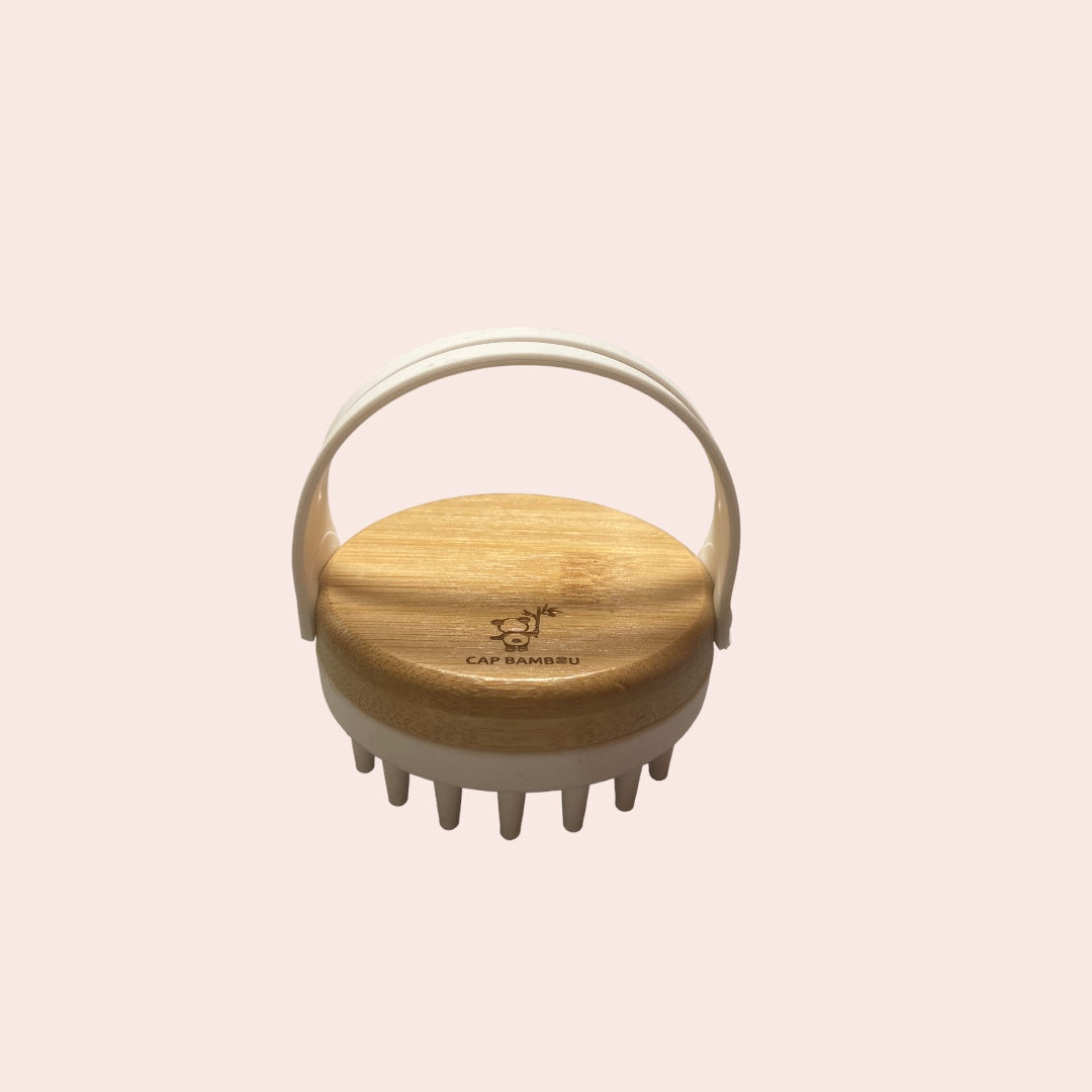 Brosse de Massage du Cuir Chevelu en Bambou - 1 Pièce - Cap Bambou