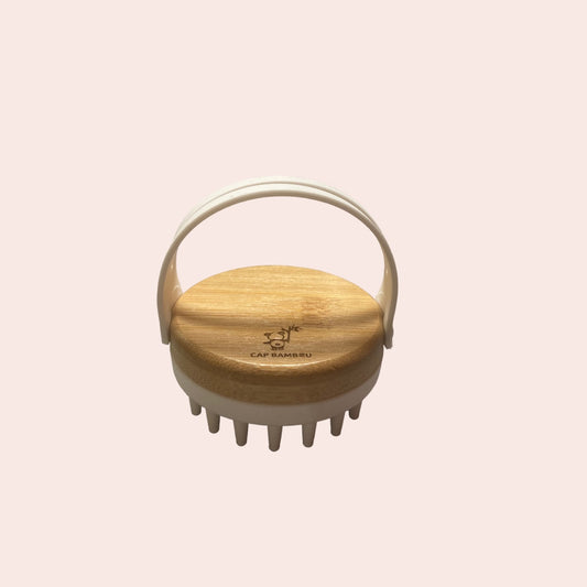 Brosse de Massage du Cuir Chevelu en Bambou - 1 Pièce - Cap Bambou