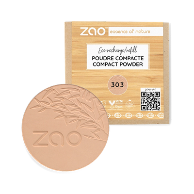 Recharge Poudre Compacte 303 - Beige Abricot - 9 g - Zao