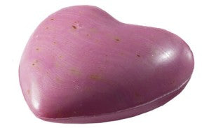 Savon Cœur Rose Pétale au Lait de Brebis - 65 g - Bio - Saling