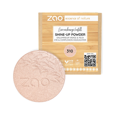 Recharge Shine-Up Powder 310 - Champagne Rosé - 9 g - Zao