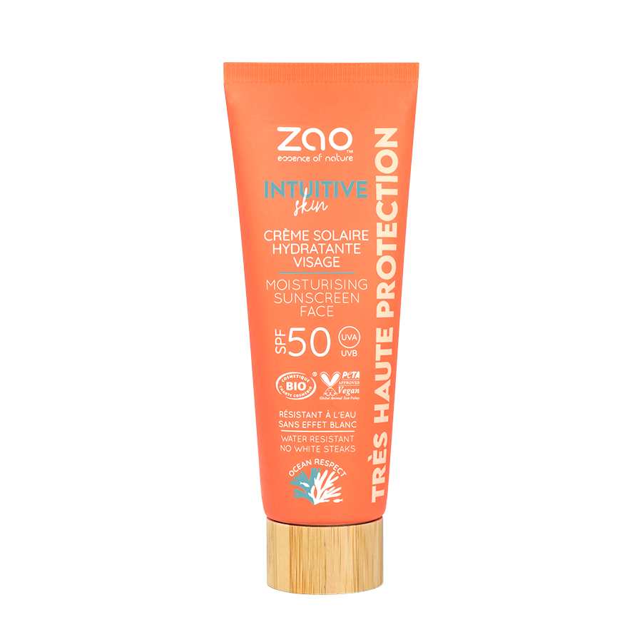 Crème Solaire Hydratante Visage SPF 50 - 50 ml - Zao