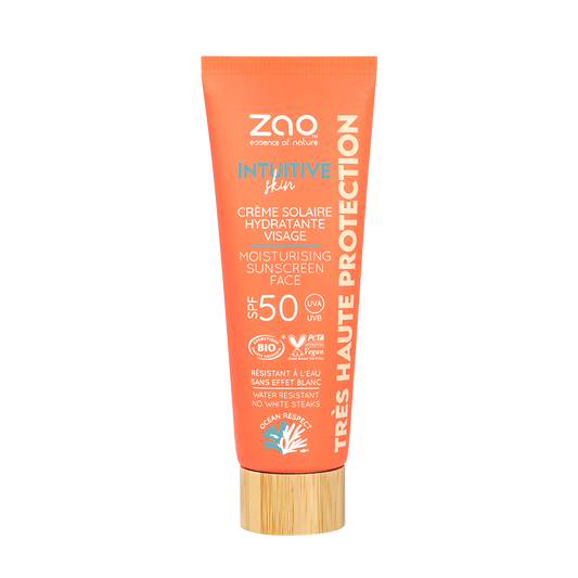 Crème Solaire Hydratante Visage SPF 50 - 50 ml - Zao