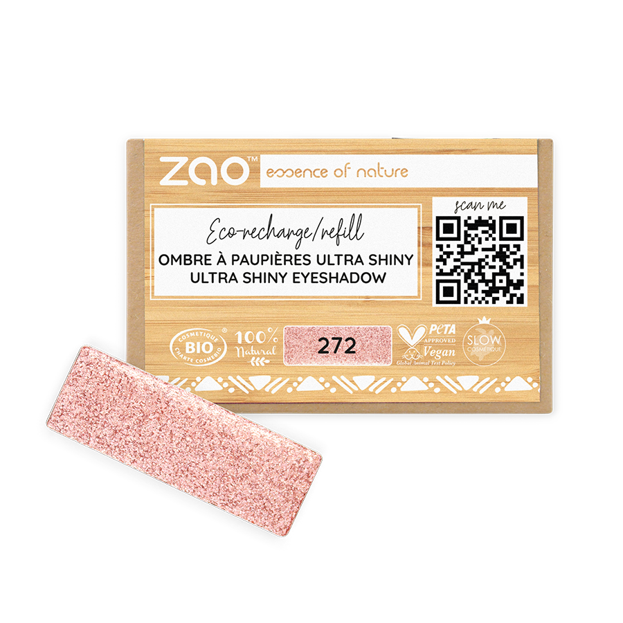 Recharge Ombre à Paupières Rectangle 272 - Rose Féérique - 1,3 g - Zao