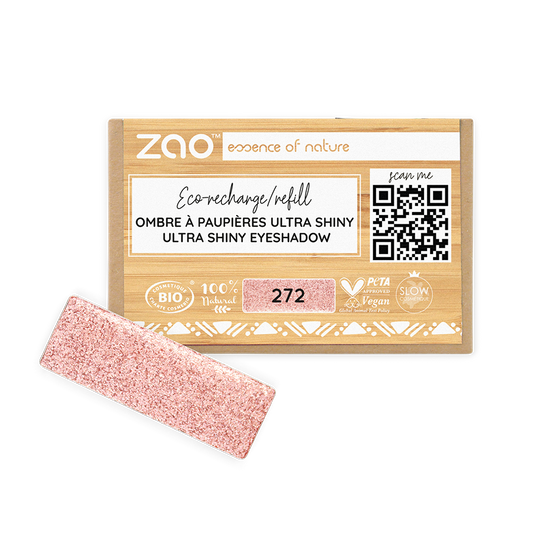 Recharge Ombre à Paupières Rectangle 272 - Rose Féérique - 1,3 g - Zao