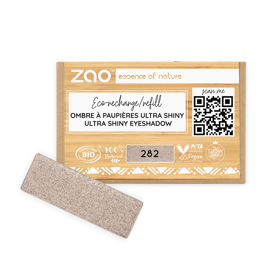 Recharge Ombre à Paupières Rectangle 282 - Argent Lilas - 1,3 g - Zao