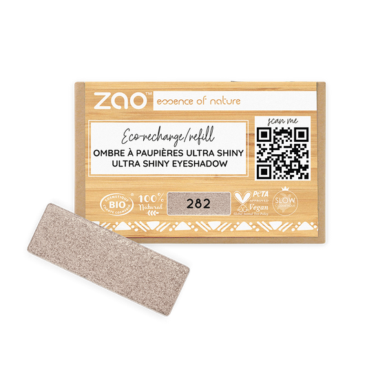 Recharge Ombre à Paupières Rectangle 282 - Argent Lilas - 1,3 g - Zao