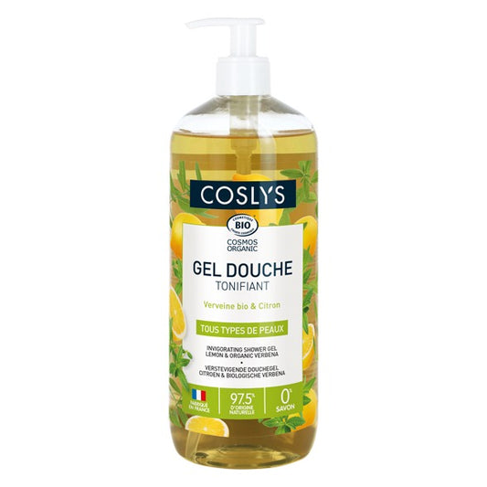Gel Douche Verveine-Citron - 1 L - Cosmos Organic - Coslys