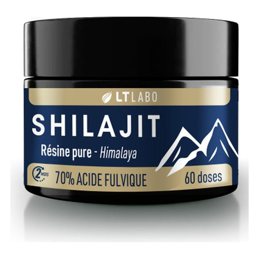 Shilajit Résine 70% d'Acide Fulvique - 30 g - LT Laboratoire