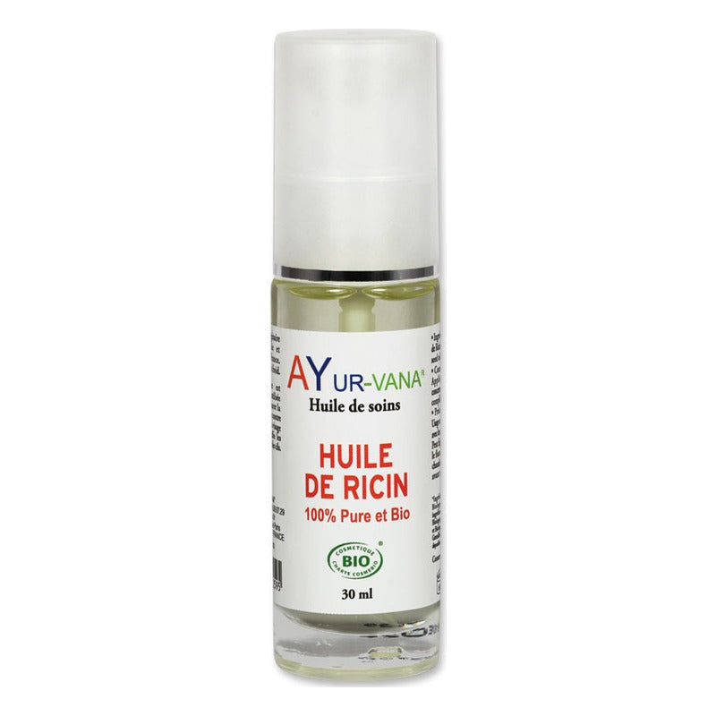 Huile de Ricin - Flacon de 30 ml - Bio - Ayur-Vana