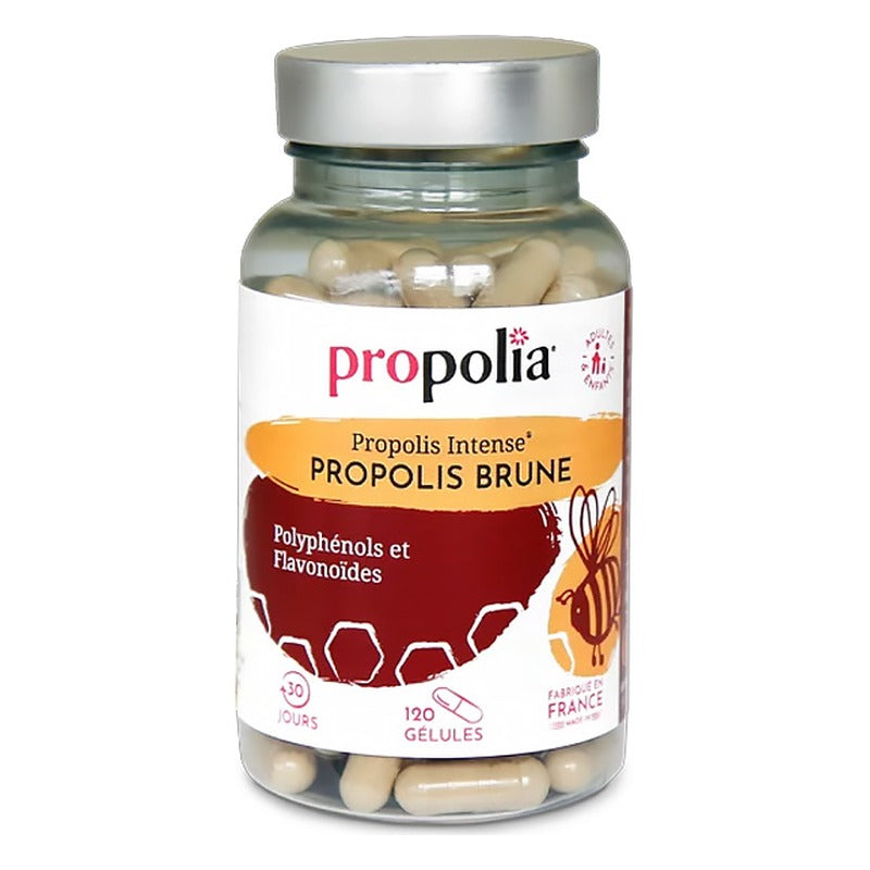 Propolis Ultra Gélules Enveloppe Végétale, sans Gluten - Pot 120 Gélules - Propolia