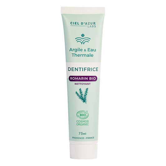 Denticlay Romarin Nettoyant - 75 ml - Cosmos Organic - Argile & Eau Thermale