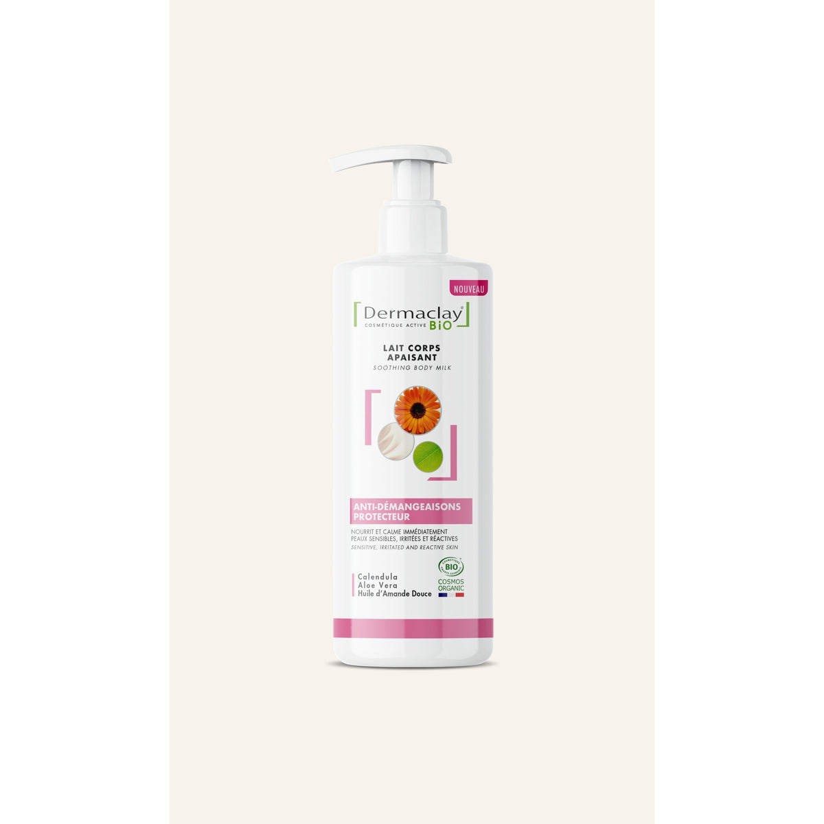 Lait Corps Apaisant - Anti-Démangeaisons - 400 ml - Bio - Dermaclay
