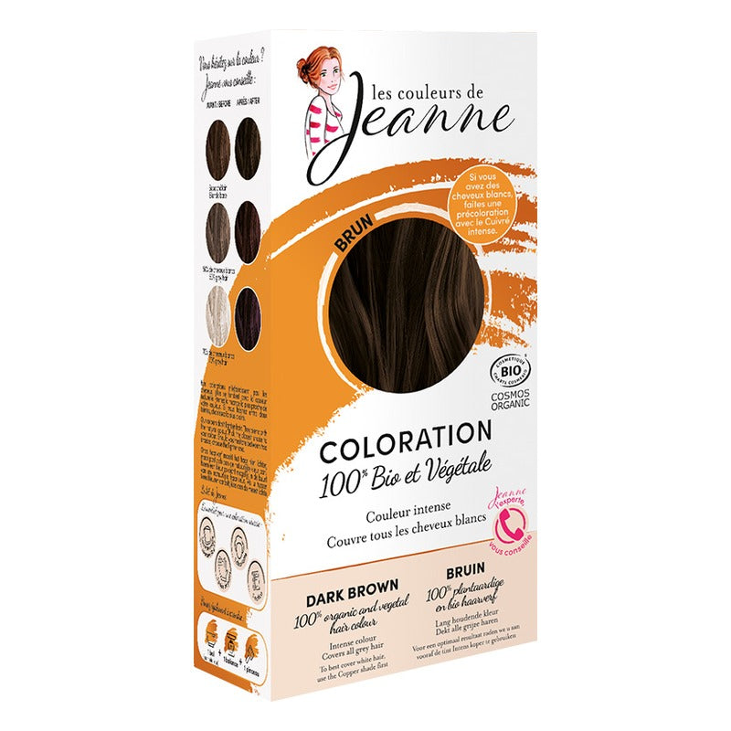 Coloration Végétale - 2 x 50 g - Les Couleurs de Jeanne - Brun