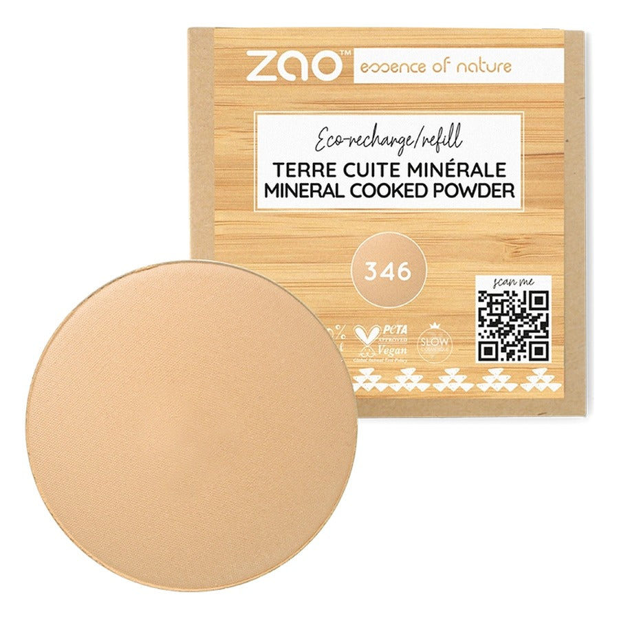 Recharge Terre Cuite Minérale - 15 g - Zao - 346 - Beige Clair