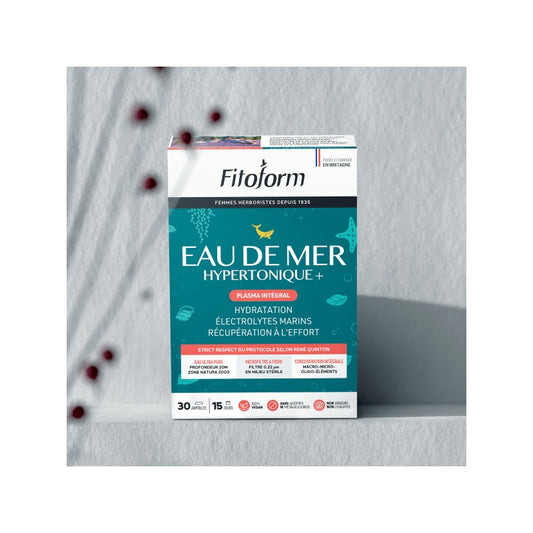 Eau de Mer Hypertonique Plasma Intégral - 30 Ampoules de 10 ml - Fitoform