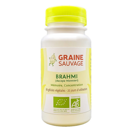 Brahmi - 60 Gélules Végétales - Bio - Graine Sauvage