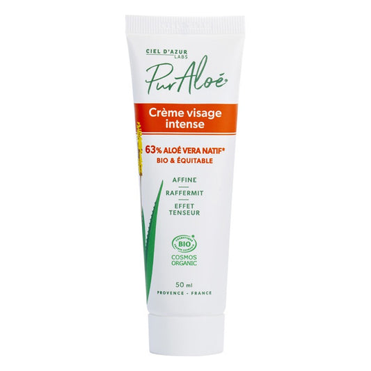 Crème Visage Intense - Tube de 150 ml - Cosmos Organic - Pur'Aloe
