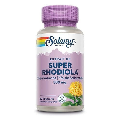 Super Rhodiola - 500 mg - 60 Gélules Végétales - Solaray