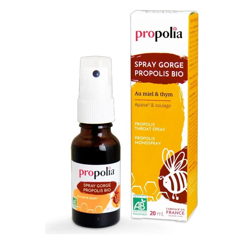 Spray Buccal Apaisant - Propolis & Thym - Flacon de 20 ml - Bio - Propolia
