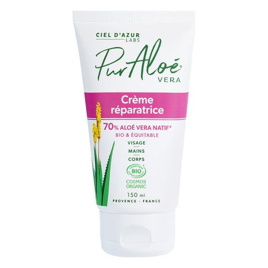 Crème Réparatrice - Tube de 150 ml - Cosmos Organic - Pur'Aloe