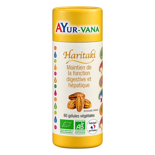 Haritaki - 60 Gélules Végétales - Bio - Ayur-Vana