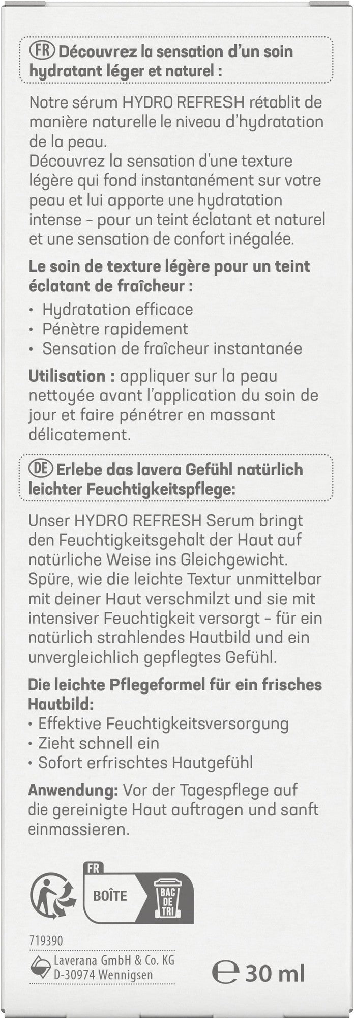 Hydro Refresh Sérum - 30 ml - Lavera