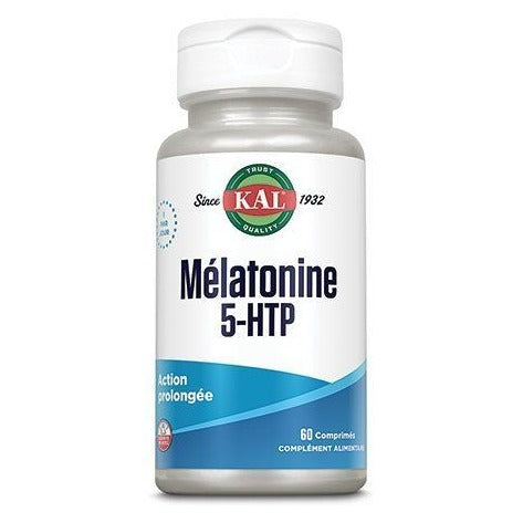 Mélatonine + 5-HTP Action Prolongée - 60 Comprimés - KAL