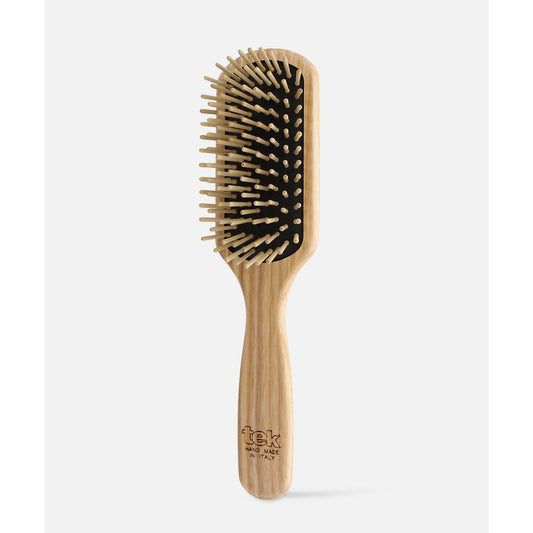 Brosse Rectangulaire en Frêne Naturel - Picots Courts - TEK
