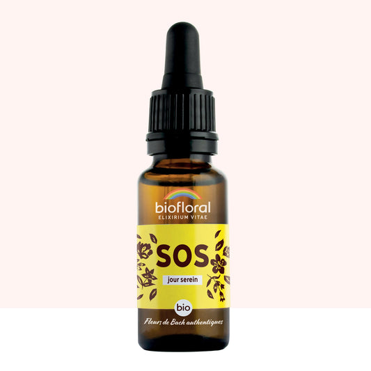 Fleurs de Bach SOS Secours Jour - 20 ml - Bio - Biofloral - Compte-Gouttes