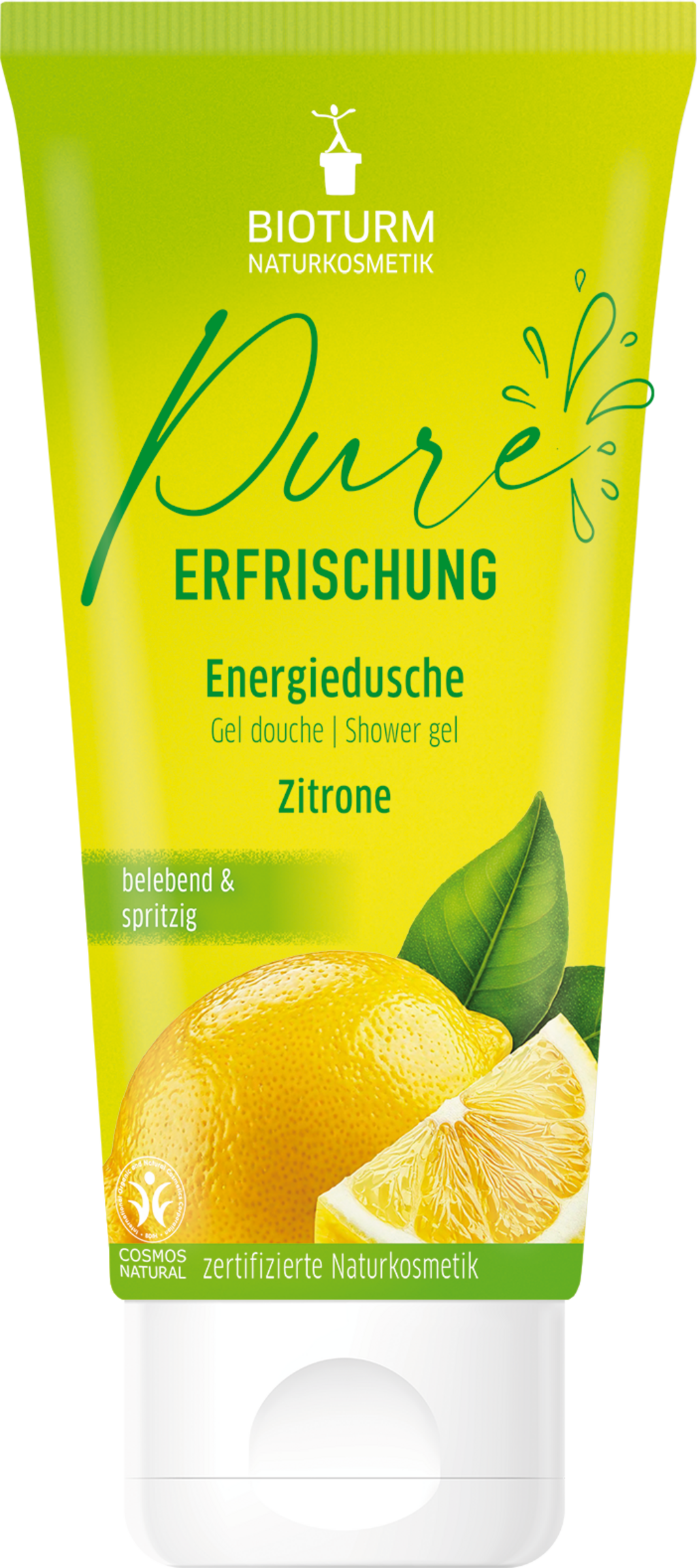 Gel Douche Énergie Citron - 200 ml - Bioturm